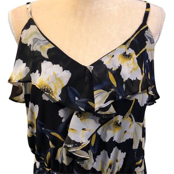 I.N.C. Ruffles Floral High-Low Maxi Dress, Size 12, new with tag - Picture 2 of 9